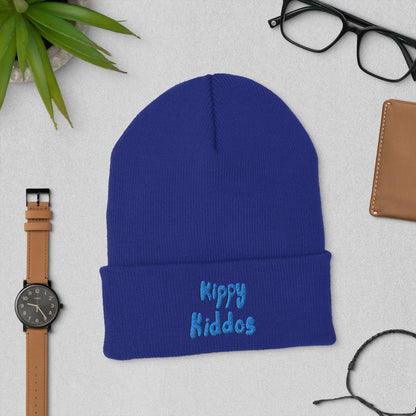 "Kippy Kiddos" Blue logo Cuffed Beanie