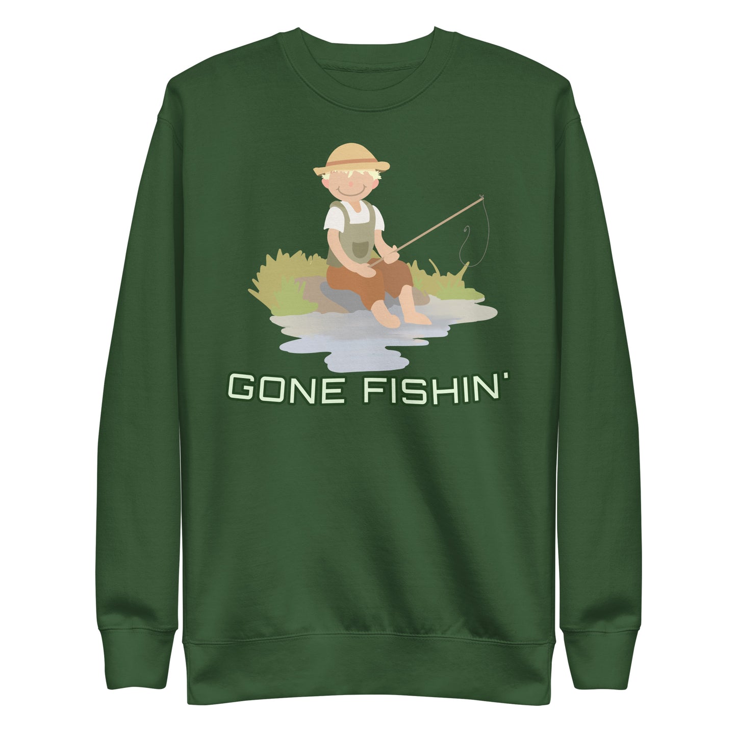 "Gone Fishin'" Kippy Kiddos Unisex Premium Sweatshirt