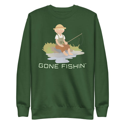 "Gone Fishin'" Kippy Kiddos Unisex Premium Sweatshirt