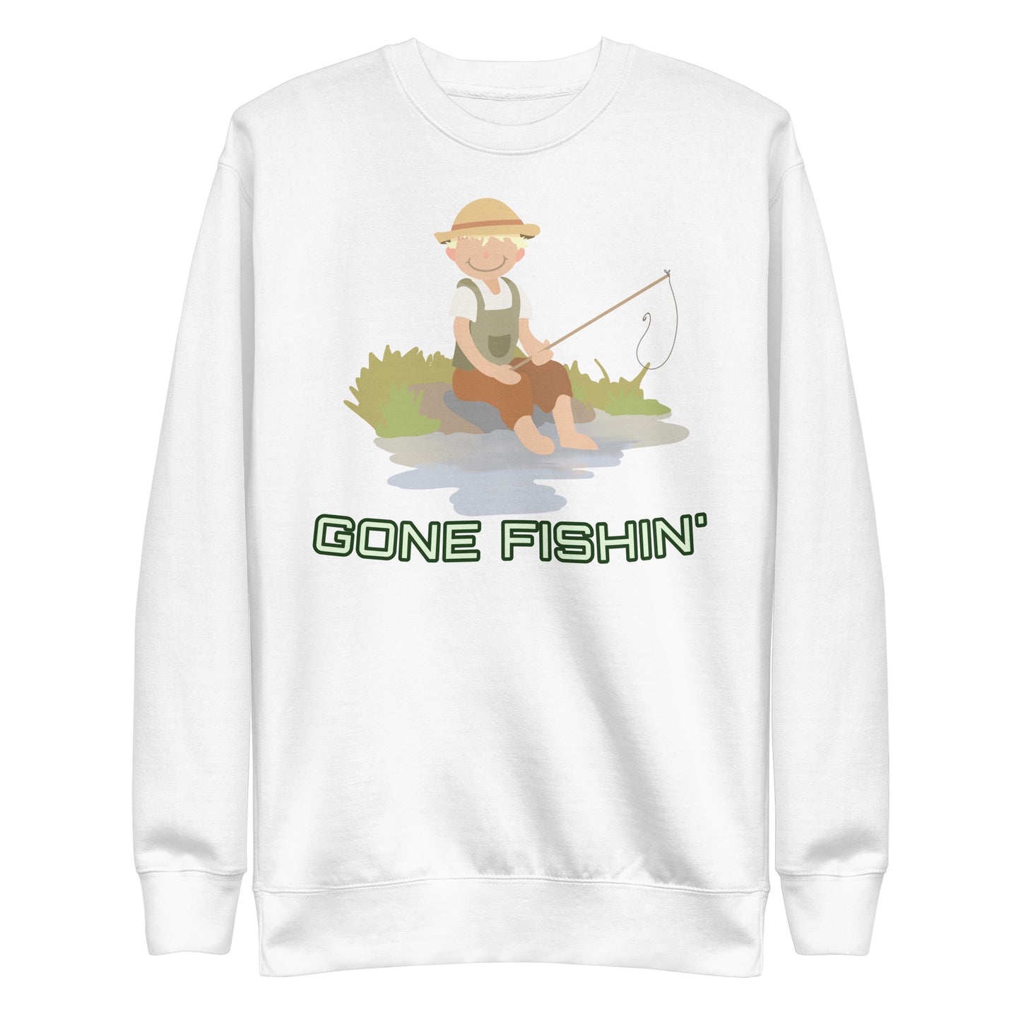 "Gone Fishin'" Kippy Kiddos Unisex Premium Sweatshirt