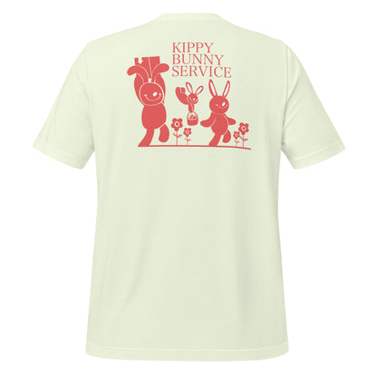 "Kippy Bunny Delivery" Unisex t-shirt