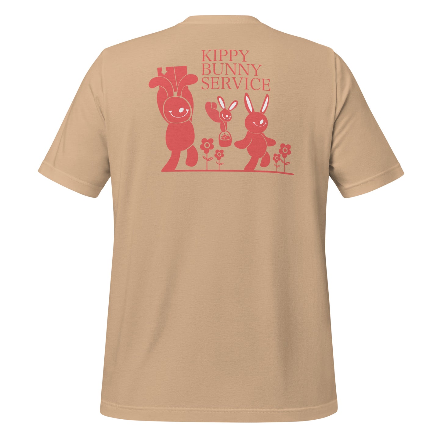 "Kippy Bunny Delivery" Unisex t-shirt