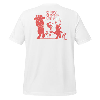 "Kippy Bunny Delivery" Unisex t-shirt